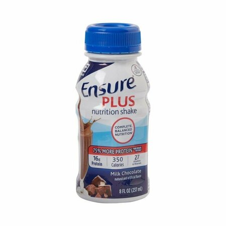 ENSURE PLUS NUTRITION SHAKE Ensure Plus Chocolate Oral Supplement, 8oz bottle, 24PK 57266